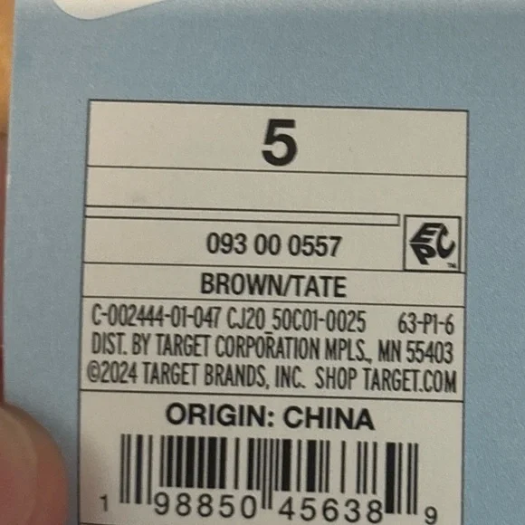 Kids' Tate Clogs Cat & Jack™ Cheetah Sz 5 Slip-on Mule Contoured Footbed NEW - Picture 6 of 6